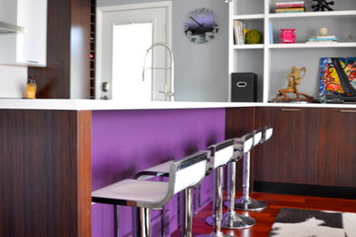 Inspiration for a contemporary kitchen remodel in Grand Rapids