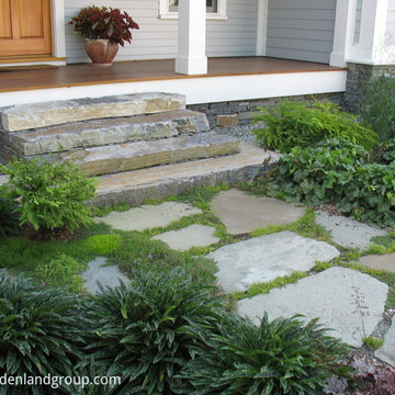 Stone steps and Entryway