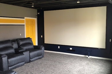 Inspiration for a home theater remodel in New York