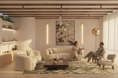 Inspiration for a contemporary living room in Geelong.