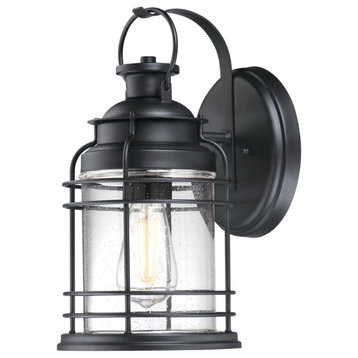 Westinghouse 6112500 Kellen 8" Tall Outdoor Wall Sconce - Textured Black