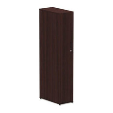 Alera Valencia Series Wardrobe, 11 7/8"x23 5/8"x65", Mahogany