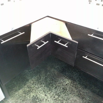 Modern showcase cabinets.