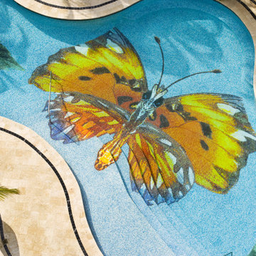 Custom Pool Mosaics - Sea Life, Turtles & Reef Scenes