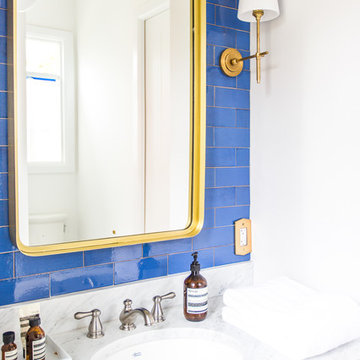 Stunning Sapphire Blue Bathroom