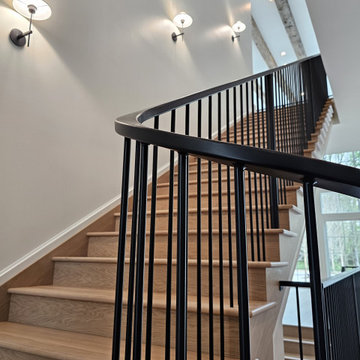 Project #119 | White Oak Staircase with Stacked Bullnose Detail
