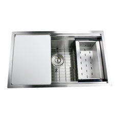 nantucket sinks pro series rectangle undermount stainless prep station sink 30 kitchen - Kitchen Sink nantucket sinks pro series rectangle undermount stainless prep station sink 30 kitchen - Kitchen Sink