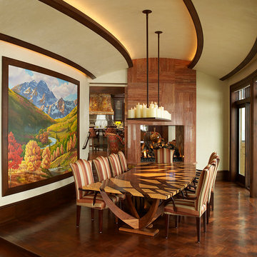 Mountaintop Modern Log Estate