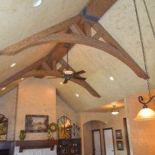 reclaimed wood trimber frame look