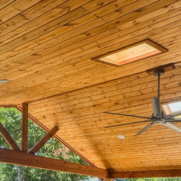 Contemporary Rustic Outdoor Kitchen & Pavillion Retreat | Dallas, TX