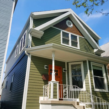 Chicago, IL 60625 James Hardie Siding Heathered Moss Exterior