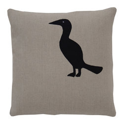 k studio - Galapagos Cormorant Pillow - Decorative Pillows
