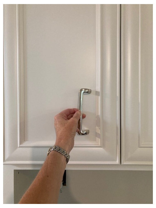 Should pulls be placed on the trim/framing, or the flat panel