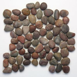 Solistone Anatolia Honed Agate Natural Stone Pebble Mosaic - Mosaic Tile