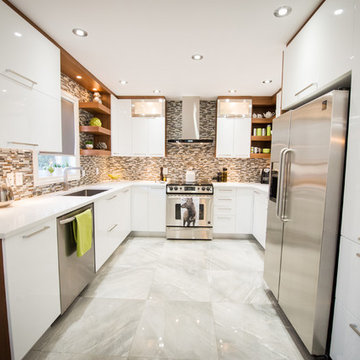 Cuisine Beaujoly - Design de cuisine - Petite contemporaine