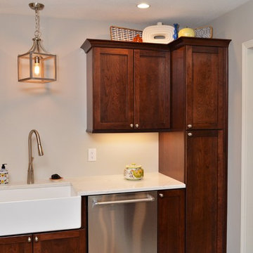 Columbia City, IN. Haas Signature Collection. Dark Cherry Kitchen