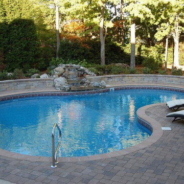 Pool with Rock Waterfall