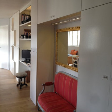 Création mur de rangements sur mesure et rénovation cuisine avec verrière