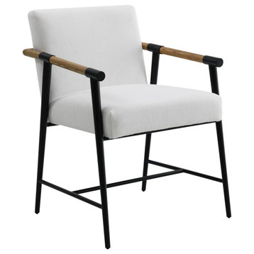 Parker Stain-Resistant Fabric Dining Chair, White