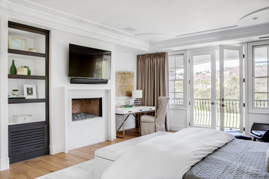 Inspiration for a mediterranean bedroom remodel in Los Angeles