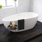 Swiss Madison - Monaco Freestanding Bathtub - The Monaco Freestanding Bathtub is a modern style bathtub designed to be the focal point of any bathroom. This elegant tub features a deep soaking depth for relaxing baths. The Monaco’s flat bottom structure, clean silhouette and high gloss finish makes this bathtub a great addition to any home.