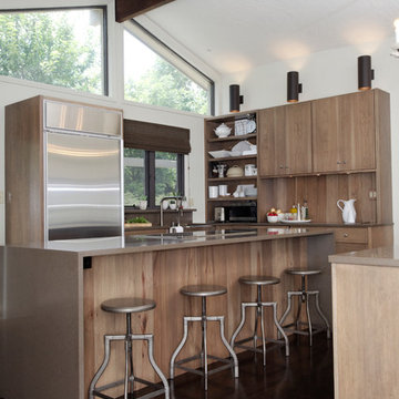 Contemporary Open-Concept Living Area