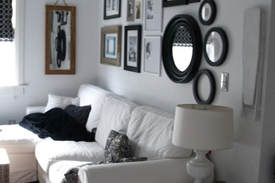 Inspiration for an eclectic family room remodel in Toronto