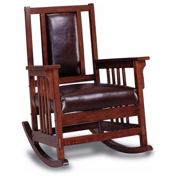 Traditional Rocking Chair, Warm Espresso