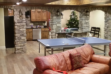 Mountain style basement photo