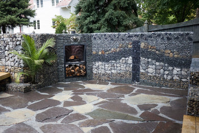 Inspiration for a rustic landscaping in Indianapolis.