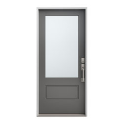VistaGrande Flush-Glazed 3/4 Lite Exterior Fiberglass Door - Front Doors