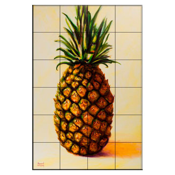 Tile Mural, Pineapple Angel by Shannon Grissom
