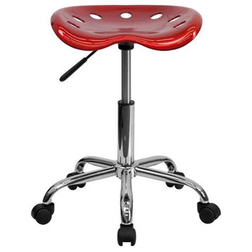 Scranton & Co Adjustable Bar Stool and Tractor Seat in Wine Red