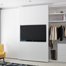 TV in a closet for bedroom