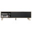 Zaiken Oak and Anthracite TV Cabinet
