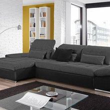 Modern Fabric  Leather Antracitey