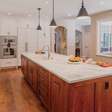A Kitchen and Den for Family Fun