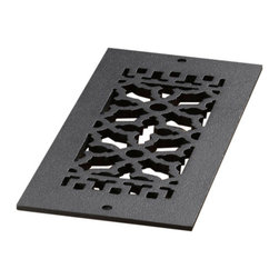 Reggio Register - Reggio Register 614, Black Cast Iron, Holes - Registers Grilles And Vents