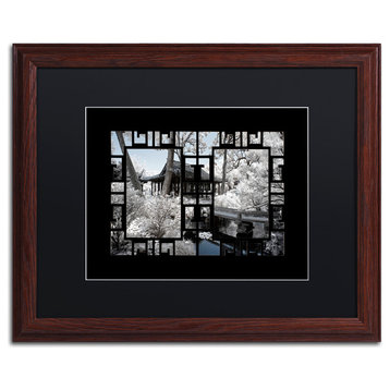 Philippe Hugonnard 'Zen View' Art, Wood Frame, Black Matte, 20"x16"