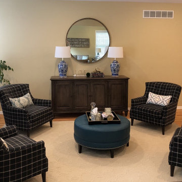 Perfectly Plaid Sitting Area