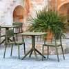 Loft Bistro Set 3 Piece With 27" Table Top Olive Green