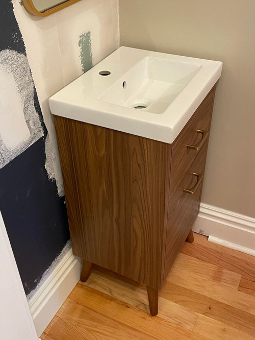 Free Standing Vanity and Baseboard