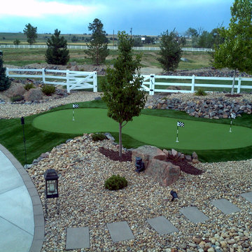 Synthetic Grass Putting Green in Longmont