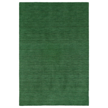 Kaleen Hand Made Renaissance Wool Rug, Emerald, 5'x7'6"
