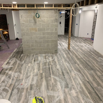 Basement with Speak easy, Theater, Workout room and Lounge area - under constru