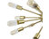 Sputnik 18 Light Chandelier, Brass