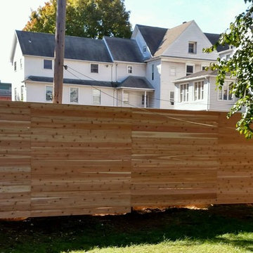 Middletown Connecticut Horizontal Cedar Board Privacy Fence
