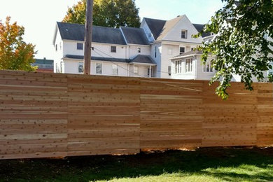 Middletown Connecticut Horizontal Cedar Board Privacy Fence