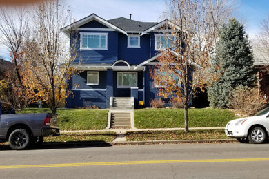 Inspiration for a contemporary exterior home remodel in Denver