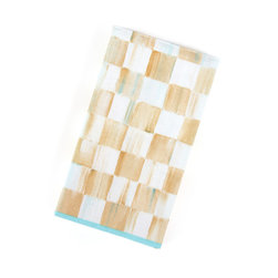 Parchment Check Paper Napkins - Guest | MacKenzie-Childs - Napkins